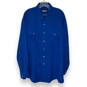 Bulwark Protective Apparel FR Button Front Long Sleeve Shirt 4.8 ATPV Men XXL LN